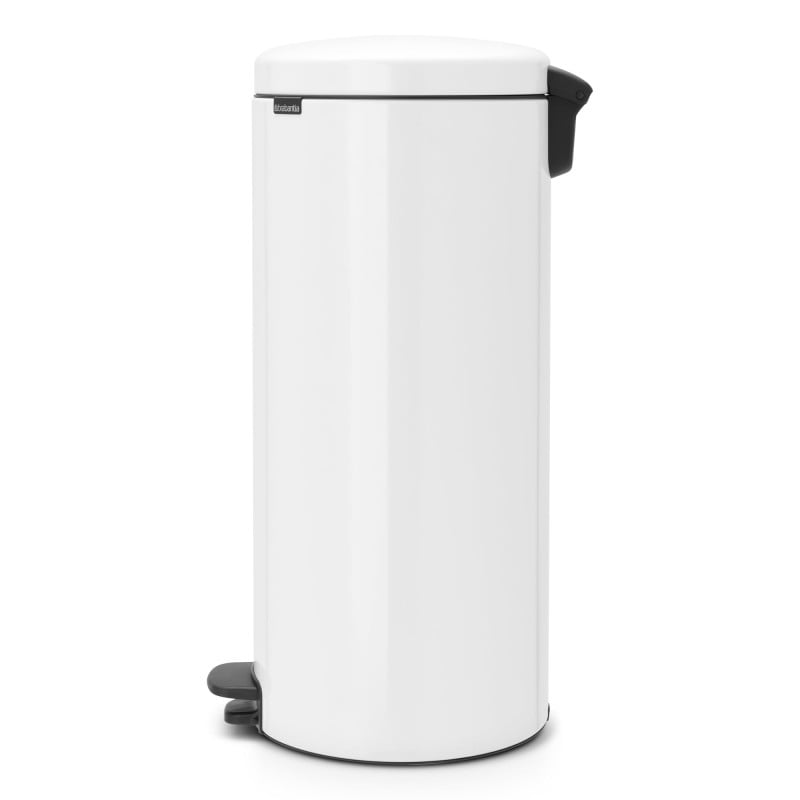 Кош за смет с педал Brabantia NewIcon 649049, 30 л, Леко затваряне, Противоплъзгаща основа, Бял