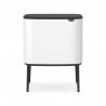 Кош за смет Brabantia Bo Touch 651102, 36 л, Плавно и безшумно отваряне, Голям отвор, Бял