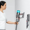 Вертикална прахосмукачка Dyson V12 Origin, 130W, 150AW, 0.35 л, 3 режима, 60 мин автономия, LCD, Сребрист/тюркоаз