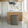 Кош за смет Brabantia Bo Touch 1001276, 60 л, Плавно и безшумно отваряне, Голям отвор, Бронз