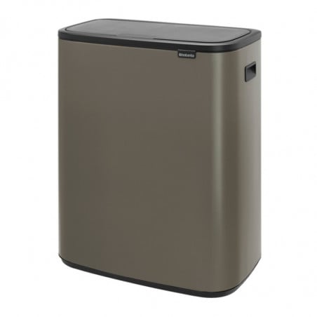 Кош за смет Brabantia Bo Touch 1001276, 60 л, Плавно и безшумно отваряне, Голям отвор, Бронз