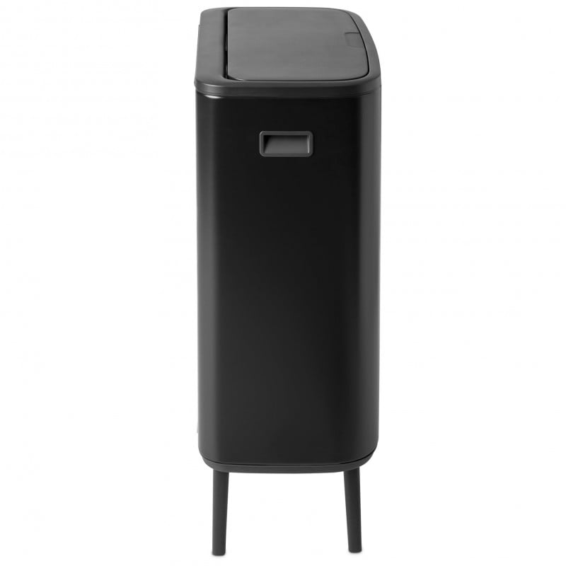 Кош за смет Brabantia Bo Touch Hi 1001260, 60 л, Повдигнат, Плавно и безшумно отваряне, Черен мат