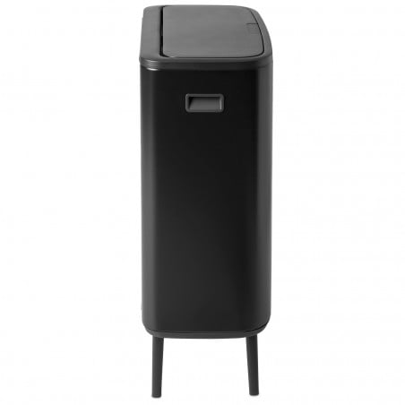 Кош за смет Brabantia Bo Touch Hi 1001260, 60 л, Повдигнат, Плавно и безшумно отваряне, Черен мат