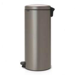 Кош за боклук с педал Brabantia NewIcon 649057, 30 л, Леко затваряне, Противоплъзгаща основа, Сив