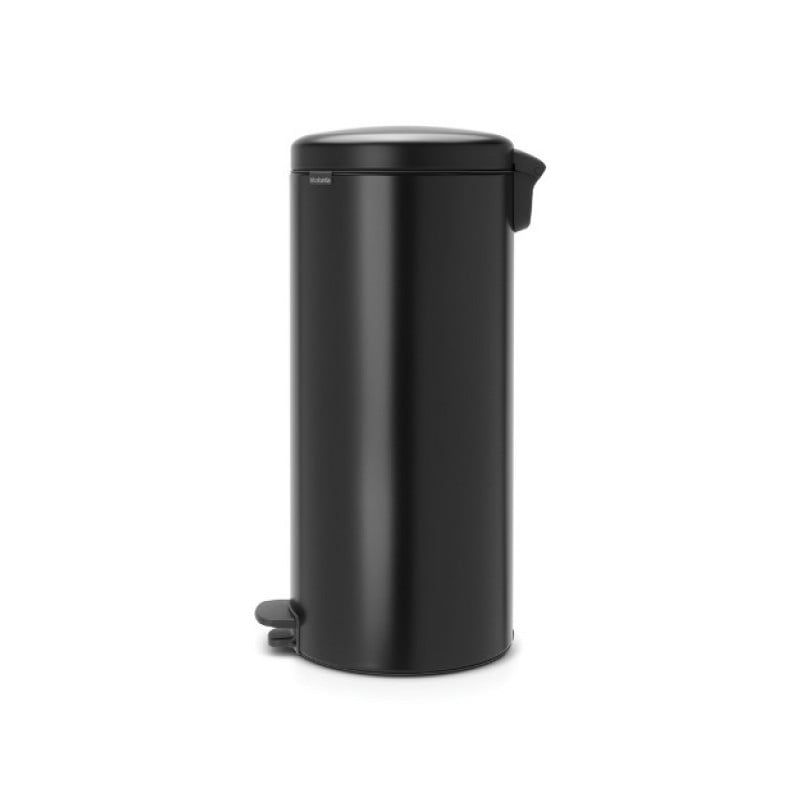 Кош за боклук с педал Brabantia NewIcon 649059, 30 л, Леко затваряне, Противоплъзгаща основа, Черен