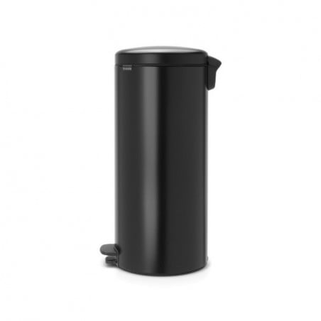 Кош за боклук с педал Brabantia NewIcon 649059, 30 л, Леко затваряне, Противоплъзгаща основа, Черен