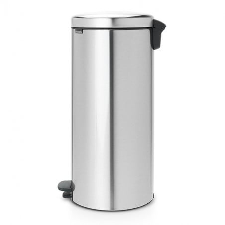 Кош за боклук с педал Brabantia NewIcon 649061, 30 л, Леко затваряне, Противоплъзгаща основа, Устойчив на пръстови отпечатъци, Инокс/Мат