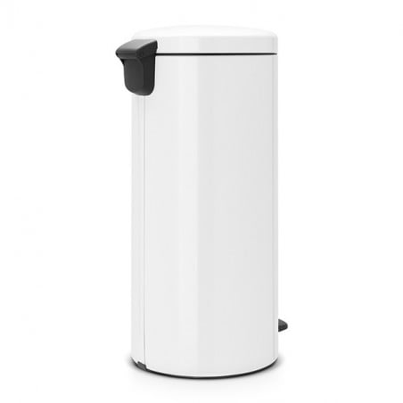 Кош за боклук с педал Brabantia NewIcon 649063, 30 л, Леко затваряне, Противоплъзгаща основа, Метална вътрешна кофа, Бял