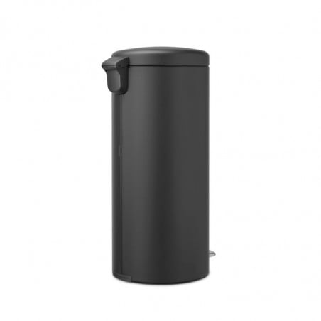 Кош за боклук с педал Brabantia NewIcon 649753, 30 л, Леко затваряне, Противоплъзгаща основа, Сатенено покритие, Тъмносив