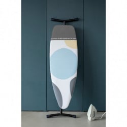 Маса за гладене Brabantia D 1003386, 135x45 см, 7 позиции за регулиране, Топлоустойчива зона за ютия, Бял/Сив