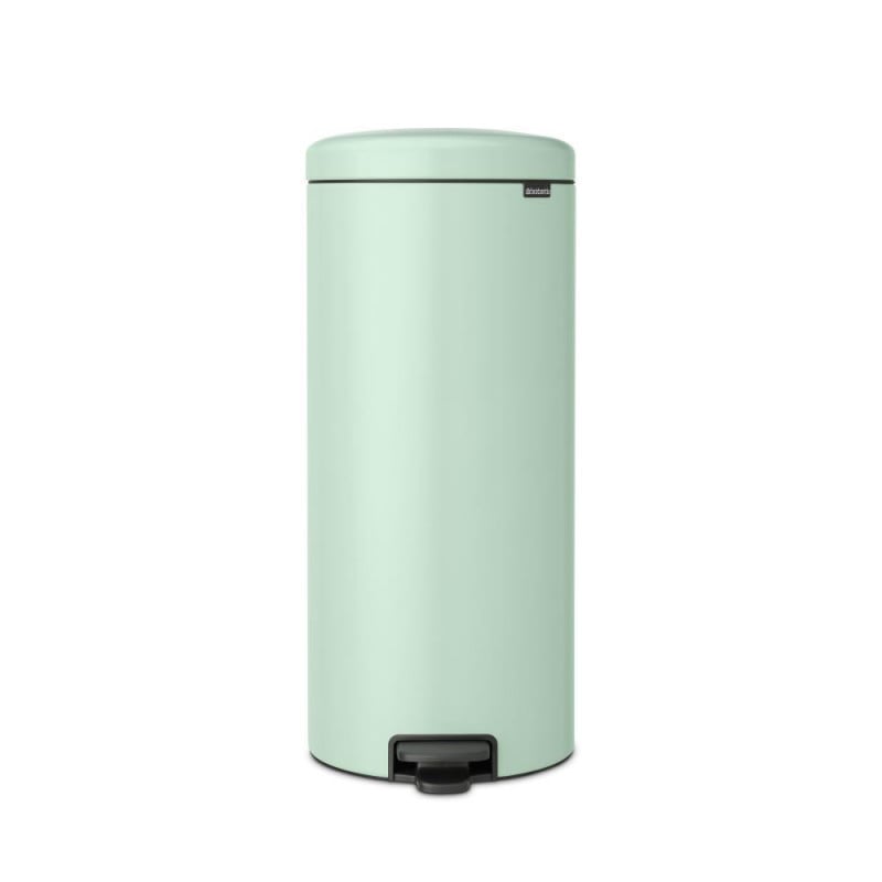 Кош за боклук с педал Brabantia NewIcon 1008851, 30 л, Леко затваряне, Противоплъзгаща основа, Светлозелен