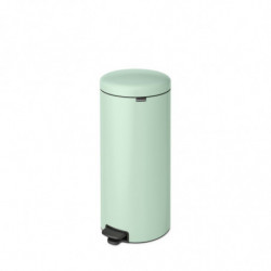 Кош за боклук с педал Brabantia NewIcon 1008851, 30 л, Леко затваряне, Противоплъзгаща основа, Светлозелен