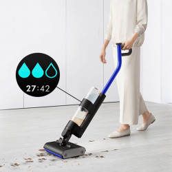 Вертикална прахосмукачка Dyson WR01 WashG1 Bk/Bu, 95W, 1l, Автономия до 35 мин, 3 степени на мощност, LCD дисплей, Хидратация, Самопочистване, Черен/син