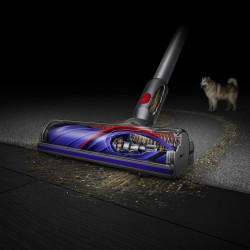 Вертикална прахосмукачка Dyson V8 Origin 400394-01, 150AW, 540мл, 110000 rpm/min, Автономност до 40 мин, HEPA, Лилав/сребрист