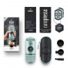 Преносима еспресо машина Wacaco Nanopresso Arctic Blue, 18bar, 80 мл, За мляно кафе, Без необходимост от зареждане и батерии, Калъфче, Арктическо синьо