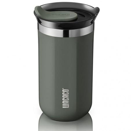 Термо чаша Wacaco Octaroma Lungo Dim Grey, 300ml, Вакуумно изолирана, Двойни стени, Без BPA, Сив