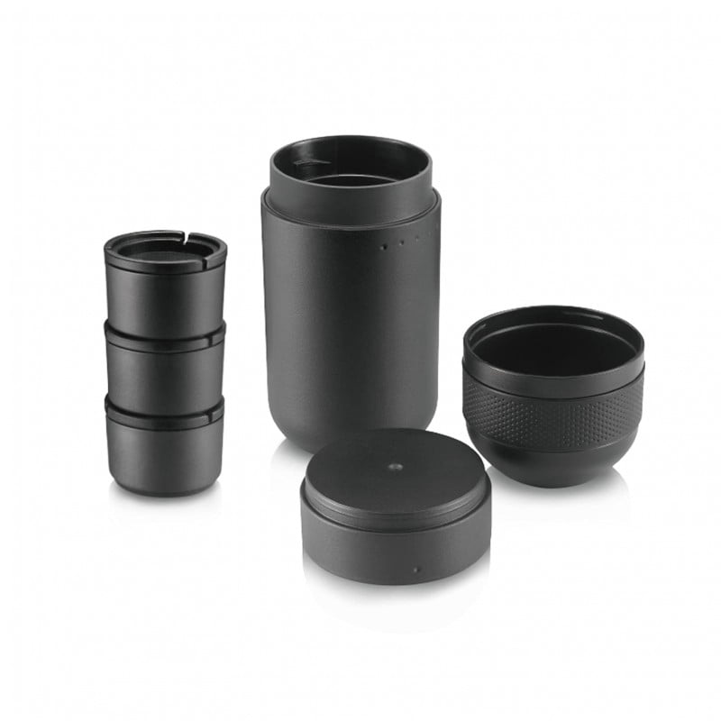 Комплект аксесоари Wacaco Minipresso Kit, 120 мл, 16 г, Без BPA, Черен