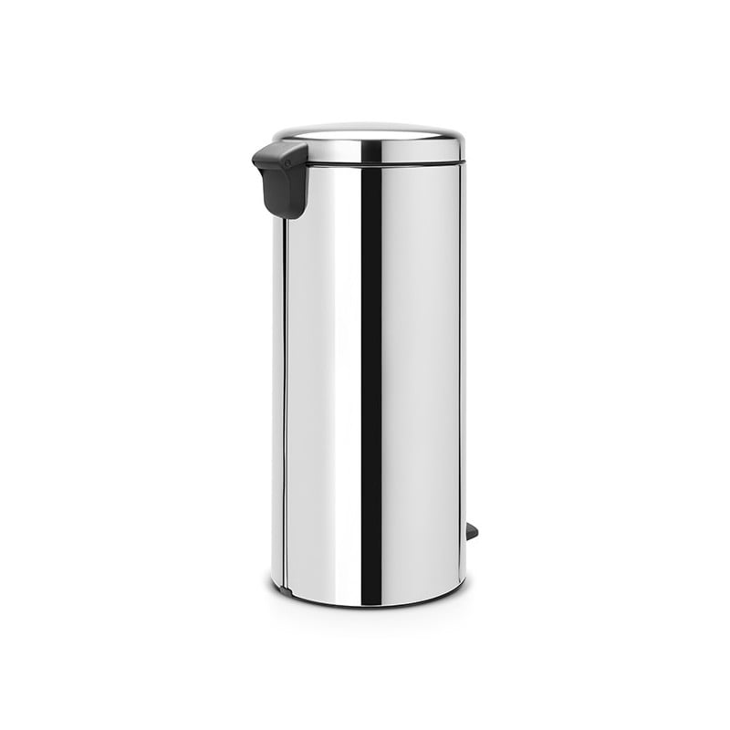 Кош за боклук с педал Brabantia NewIcon 649055, 30 л, Леко затваряне, Противоплъзгаща основа, Инокс