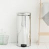 Кош за боклук с педал Brabantia NewIcon 649055, 30 л, Леко затваряне, Противоплъзгаща основа, Инокс