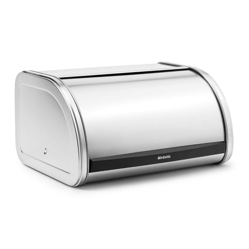 Кутия за хляб Brabantia Roll Top 646889, 11 л, 31.6x26.5 см, Специална структура, Инокс/Мат