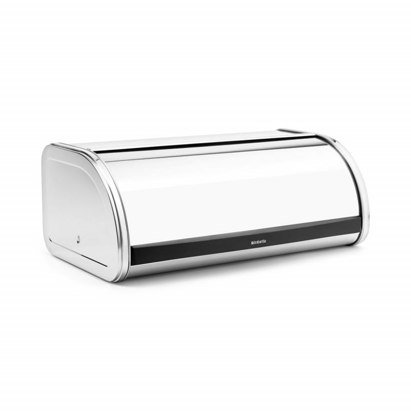 Кутия за хляб Brabantia Roll Top 646881, 16 л, 44.5х26 см, Лека и здрава конструкция, Инокс