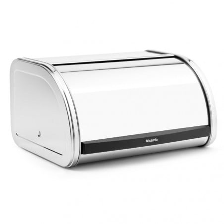 Кутия за хляб Brabantia Roll Top 646888, 11 л, 31.6x26.5 см, Специална структура, Инокс