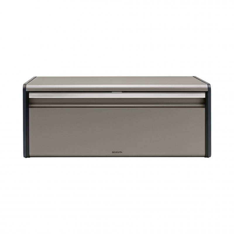 Кутия за хляб Brabantia Fall Front 646879, 18 л, 46.5х25 см, Стенен монтаж, Сив