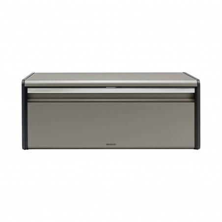 Кутия за хляб Brabantia Fall Front 646879, 18 л, 46.5х25 см, Стенен монтаж, Сив