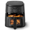 Фритюрник с горещ въздух AirFryer Philips NA220/00, 1500W, 4.2л, 60-200C, 13 програми, Таймер, Rapid Air, Черен