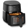 Фритюрник с горещ въздух AirFryer Philips NA220/00, 1500W, 4.2л, 60-200C, 13 програми, Таймер, Rapid Air, Черен