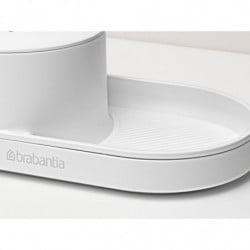 Комплект за мивка Brabantia SinkStyle 1008499, 2 части, Минерализирано покритие, Устойчив на корозия, Бял