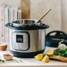 Мултикукър под налягане Instant Pot Duo 80113006101, 1200W, 7.6 л, 13 програми, За 8-12 порции, Функция настрой и забрави, Сребрист