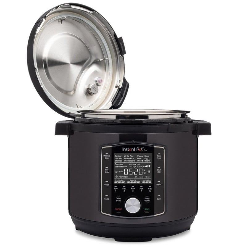 Мултикукър Instant Pot PRO 6 112016701, 1200W, 5.7 л, 28 програми, 11 Системи за безопасност, Черен