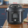 Мултикукър Instant Pot PRO 8 113005701, 1400W, 7.6 л, 28 програми, 11 Системи за безопасност, Черен