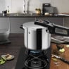 Тенджера под налягане Zwilling EcoQuick II 64243422, 4 л, 22 см, 2 настройки, Предпазен клапан, Неръждаема стомана 18/10,  Индукция, Сребрист