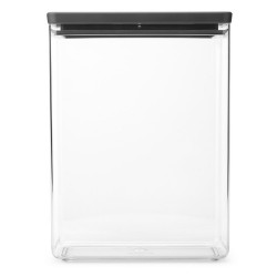 Кутия за съхранение Brabantia Tasty+ Stackable 1008877, 5.4 л, Силиконово уплътнение, Без BPA, Тъмносив