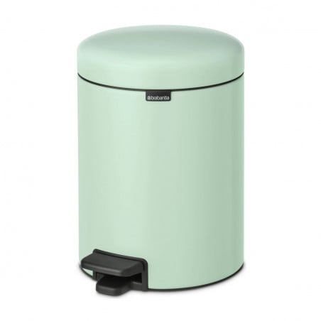 Кош за боклук с педал Brabantia NewIcon 1008839, 5 л, Леко затваряне, Противоплъзгаща основа, Светлозелен